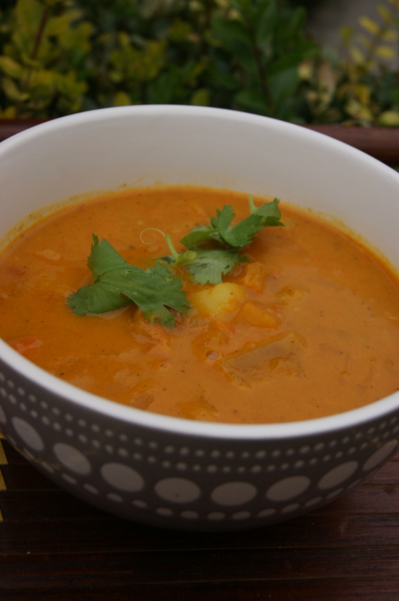 Tekvicovo-cícerový guláš s ázijským korením