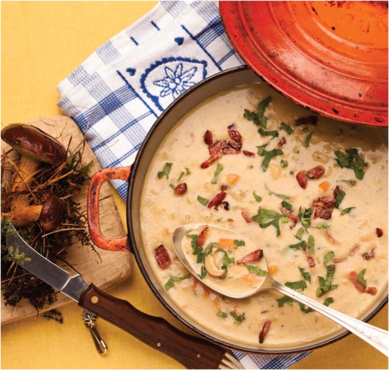 Staroviedenská zemiaková polievka s hubami