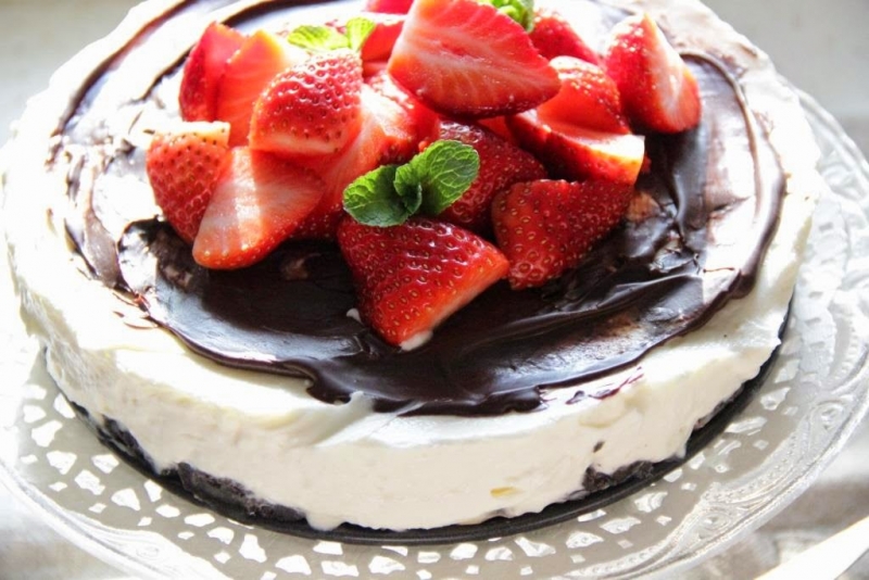 Nepečený cheesecake