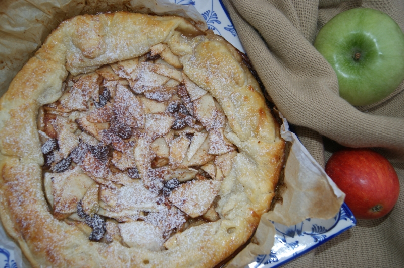 Šťavnatý jablkový koláč