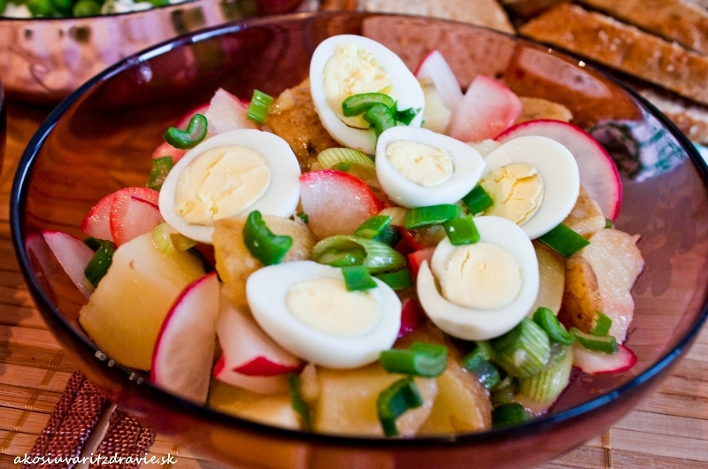 Jarný zemiakový šalát
