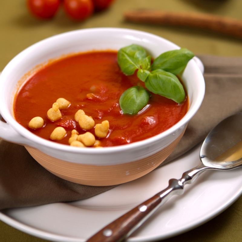 Polievka z pečených paradajok