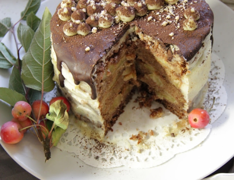 Jesenná jablková torta