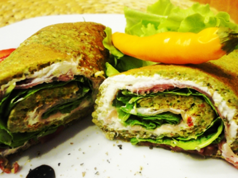 Plnené rukolové chilli závitky