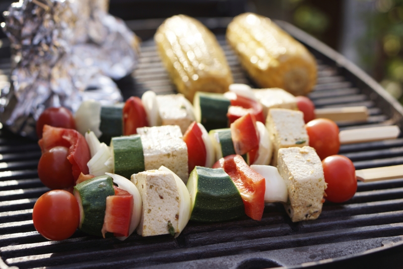 Zeleninové ražniči s tofu